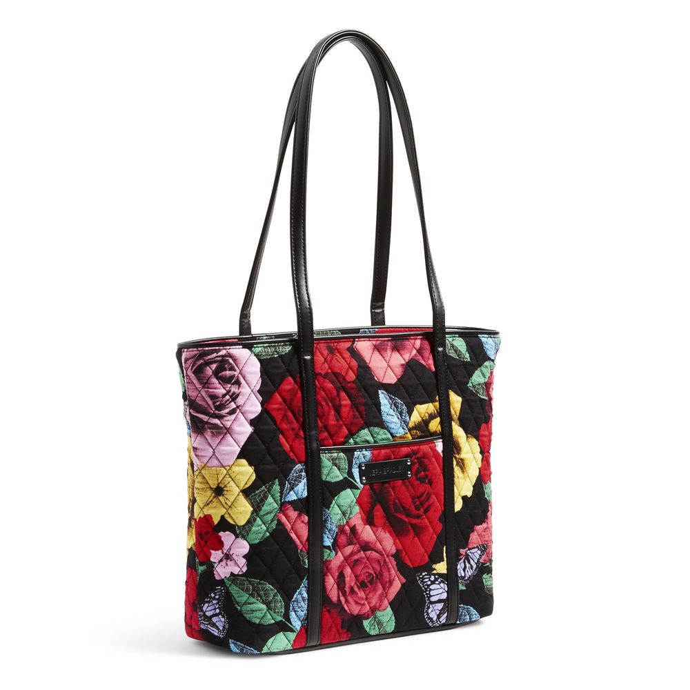 Vera Bradley Small Trimmed Vera Tote in Havana Rose The Paper Store