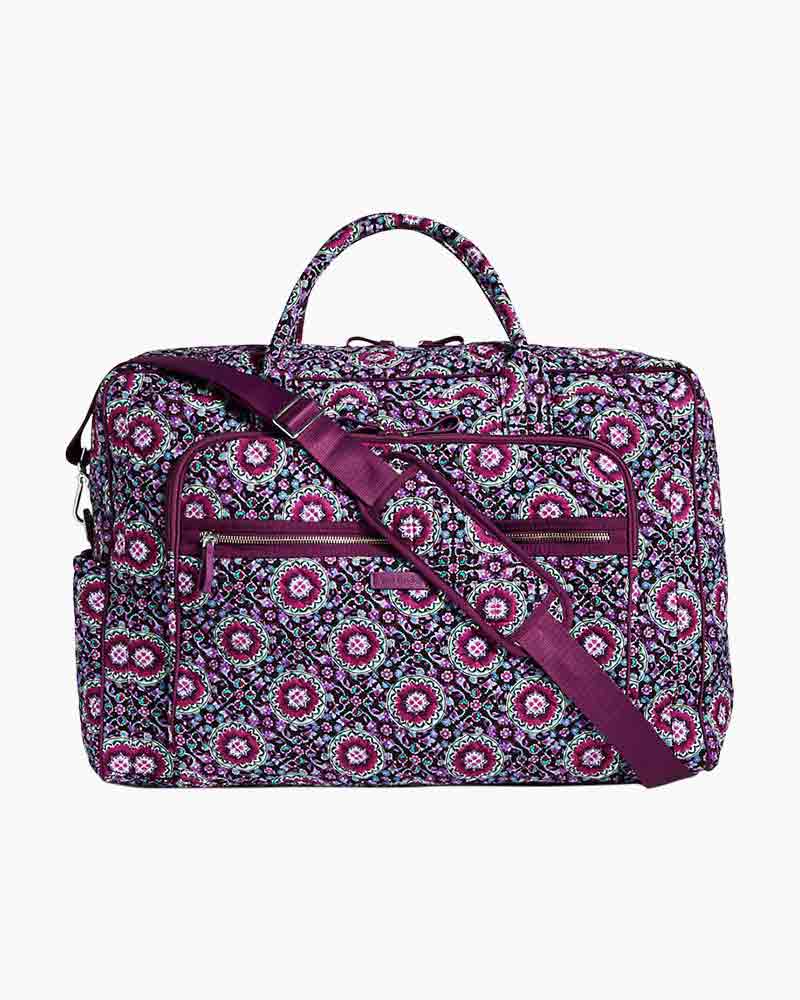 vera bradley lilac medallion weekender