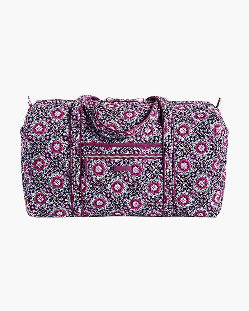 iconic large travel duffel vera bradley