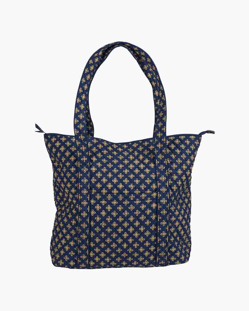 Vera Bradley Vera Tote Bag In Navyorange The Paper Store