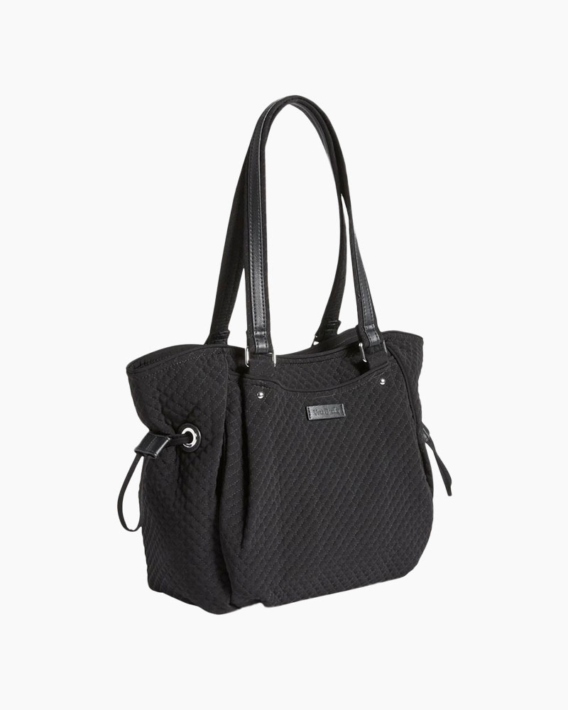 Vera Bradley Iconic Glenna Satchel In Vera Vera Classic Black The Paper Store