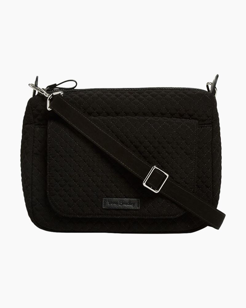 Vera Bradley Carson Mini Shoulder Bag in Microfiber- Black