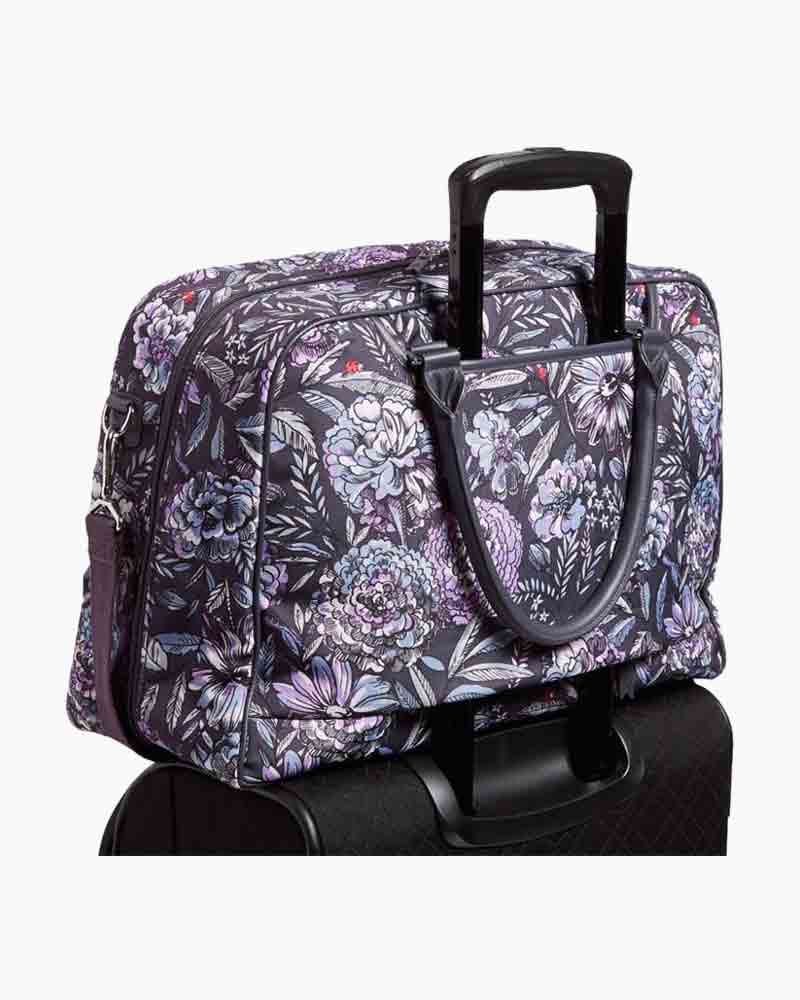 vera bradley lay flat weekender