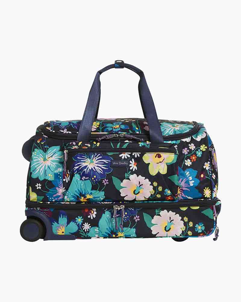 vera bradley foldable rolling duffel