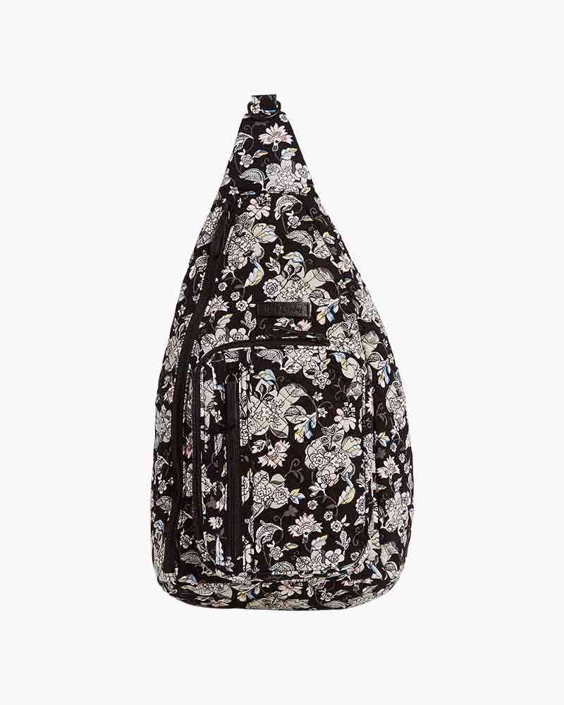 vera bradley sling backpack black