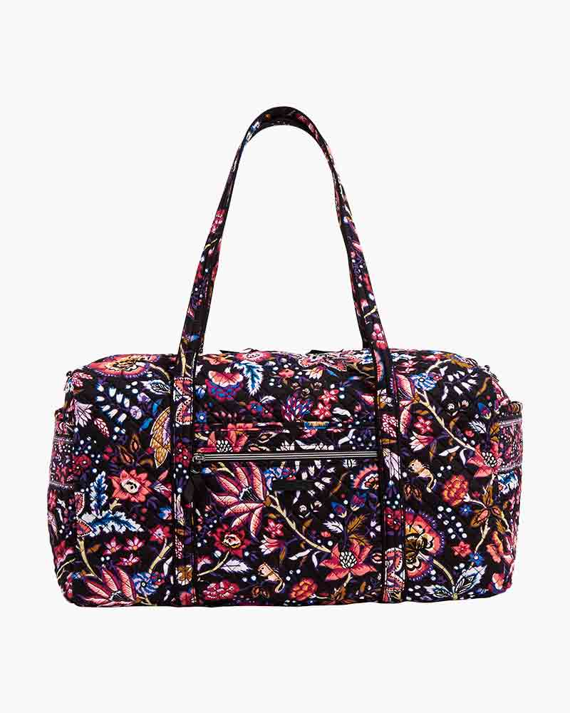 iconic large travel duffel vera bradley