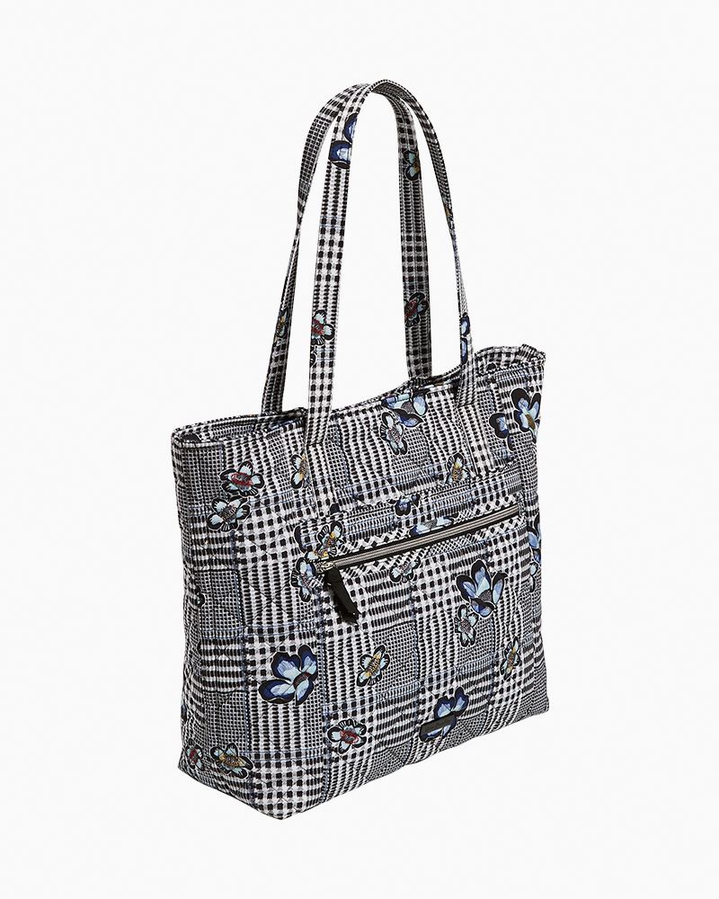 vera bradley cozy plaid tote