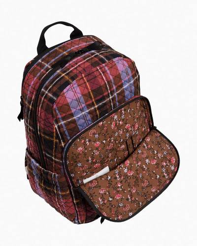 Vera Bradley Campus Backpack popular in Cozy Plaid NWT