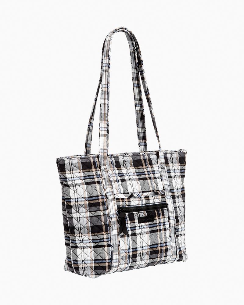 vera bradley cozy plaid tote