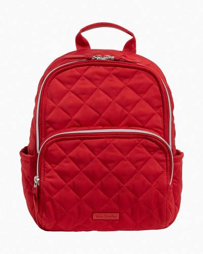 Vera Bradley - Chenille Beanie in Navy Berry:  Campus  Backpack in Stained Glass Medallion:  Sporty Fleece  Pullover in Nordic Stripe Multi:  Utility Backpack in  Cardinal Red