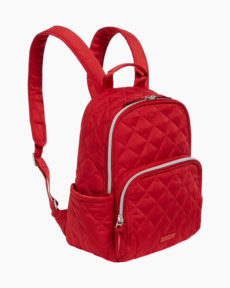 Vera Bradley Small Backpack in Cardinal Red | The Paper Store