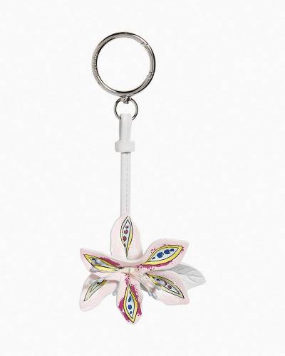 Vera Bradley Park Flower Bag Charm in Hummingbird Park