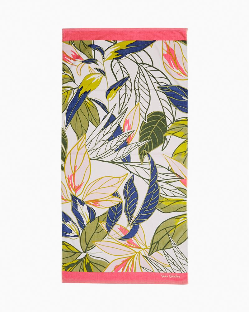 Vera Bradley Large Beach Towel RAIN FOREST Pattern Retired! NWT!