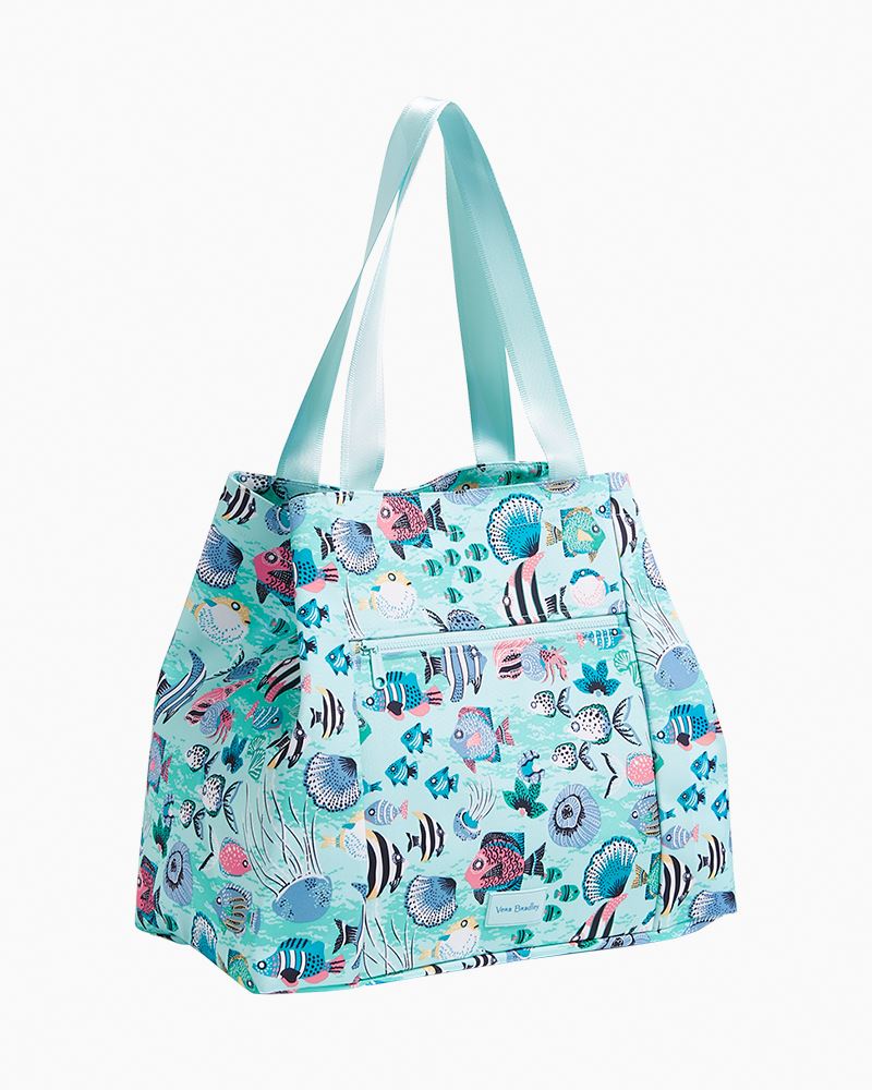 Vera Bradley ReActive Large Family Tote Bag in Paisley Wave Fish | The ...