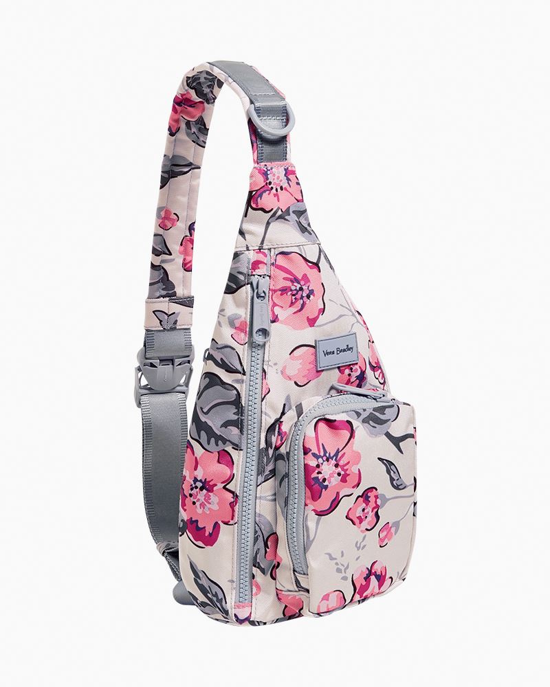 Vera Bradley Reactive Mini Sling Backpack In Hummingbird Blooms 