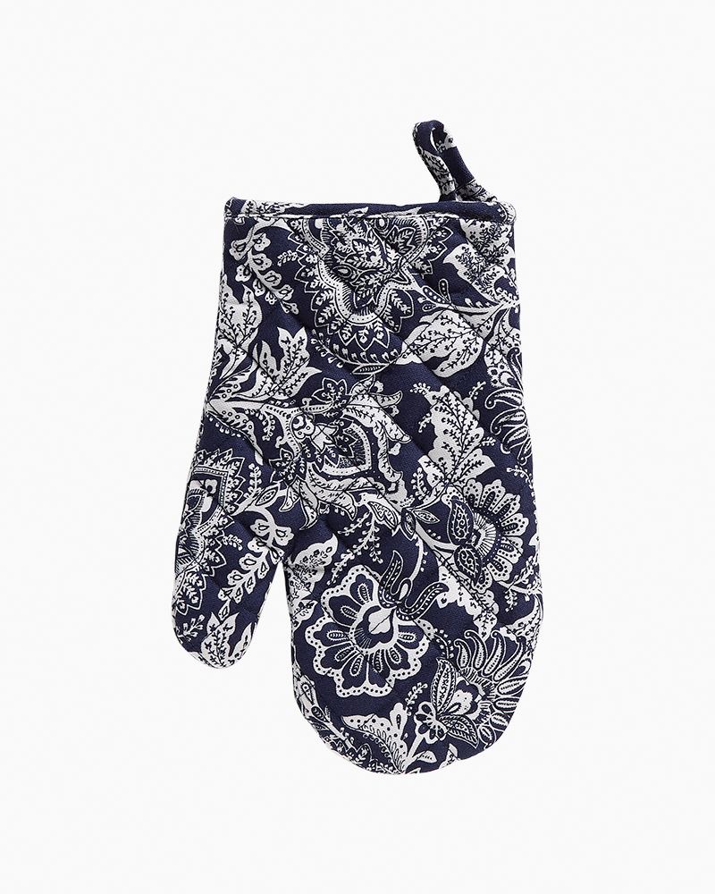 Vera Bradley Pot Holder & Oven Mitt Set- Java Navy & White