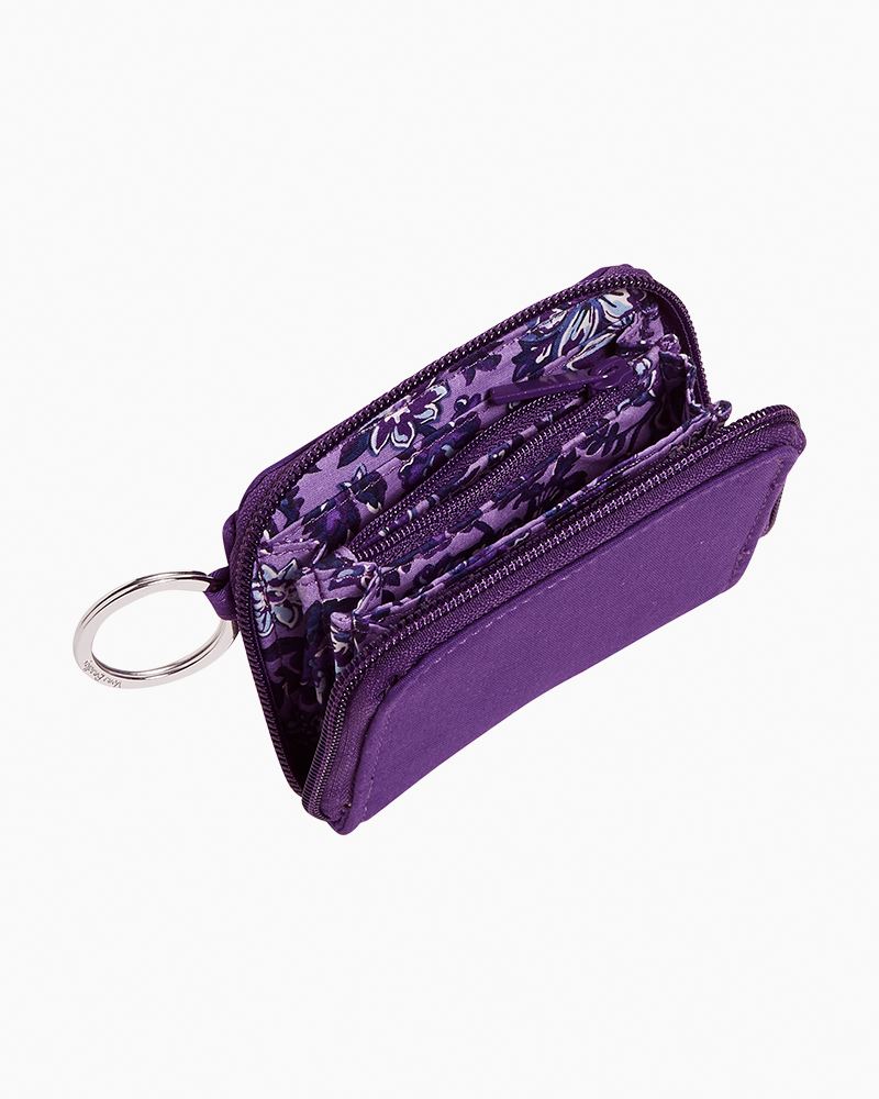 Vera Bradley RFID Small Bifold Wallet Hanging Around Purple NWT MSRP $69