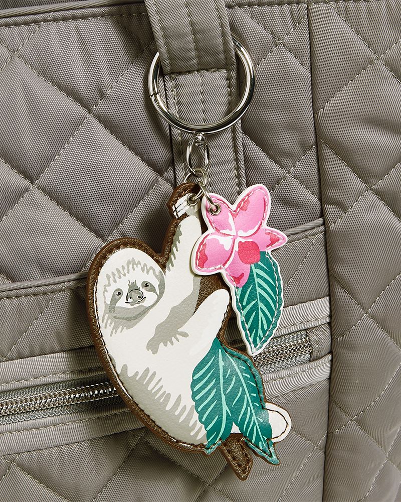 Vera Bradley Polar Bear Bag Charm Coin Purse Key Ring Beary Merry