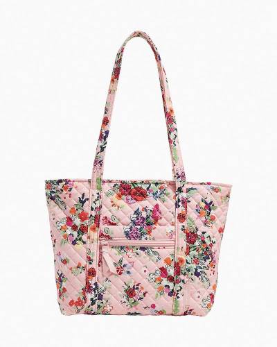 Vera Bradley Embroidery Happy Blooms authentic Small Vera Fabric Tote---NWT