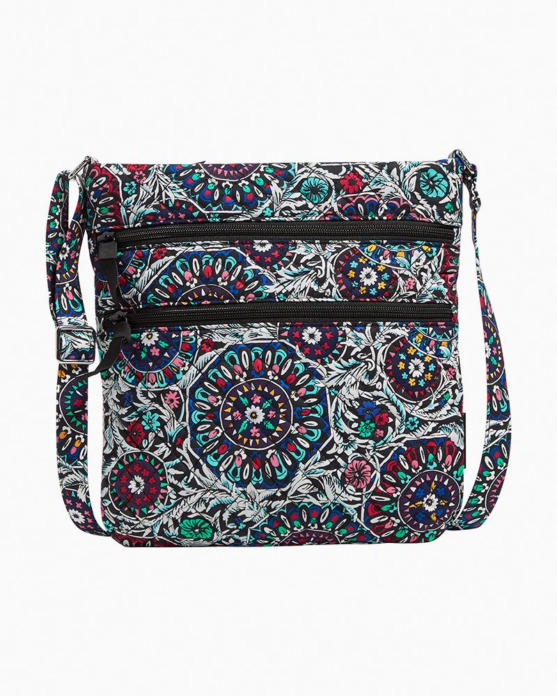 vera bradley triple zip hipster