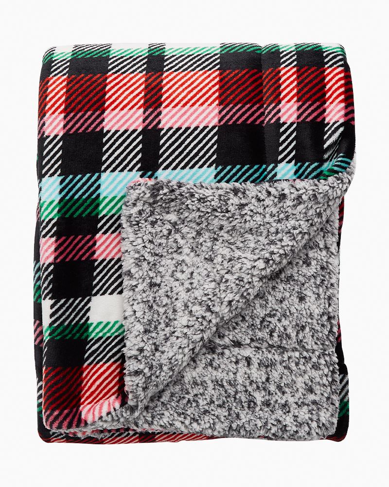 Vera Bradley Cozy Life Throw purchases Blanket Ribbons Plaid NWT