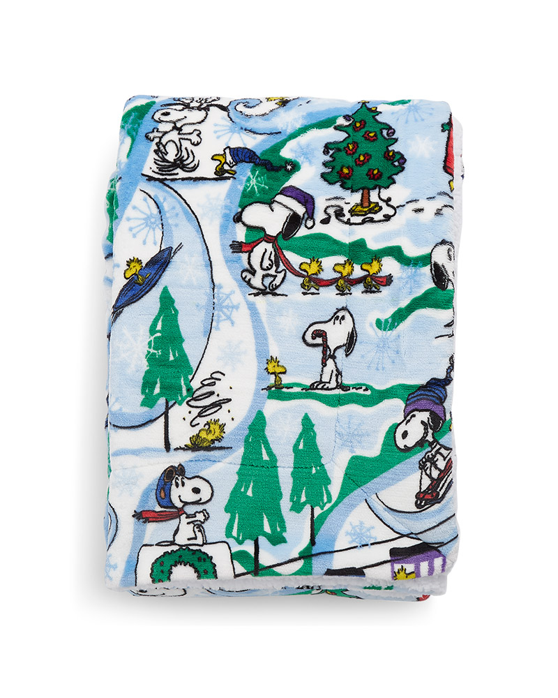 Vera Bradley Cozy outlet Life Throw Blanket Ski Slope Snoopy