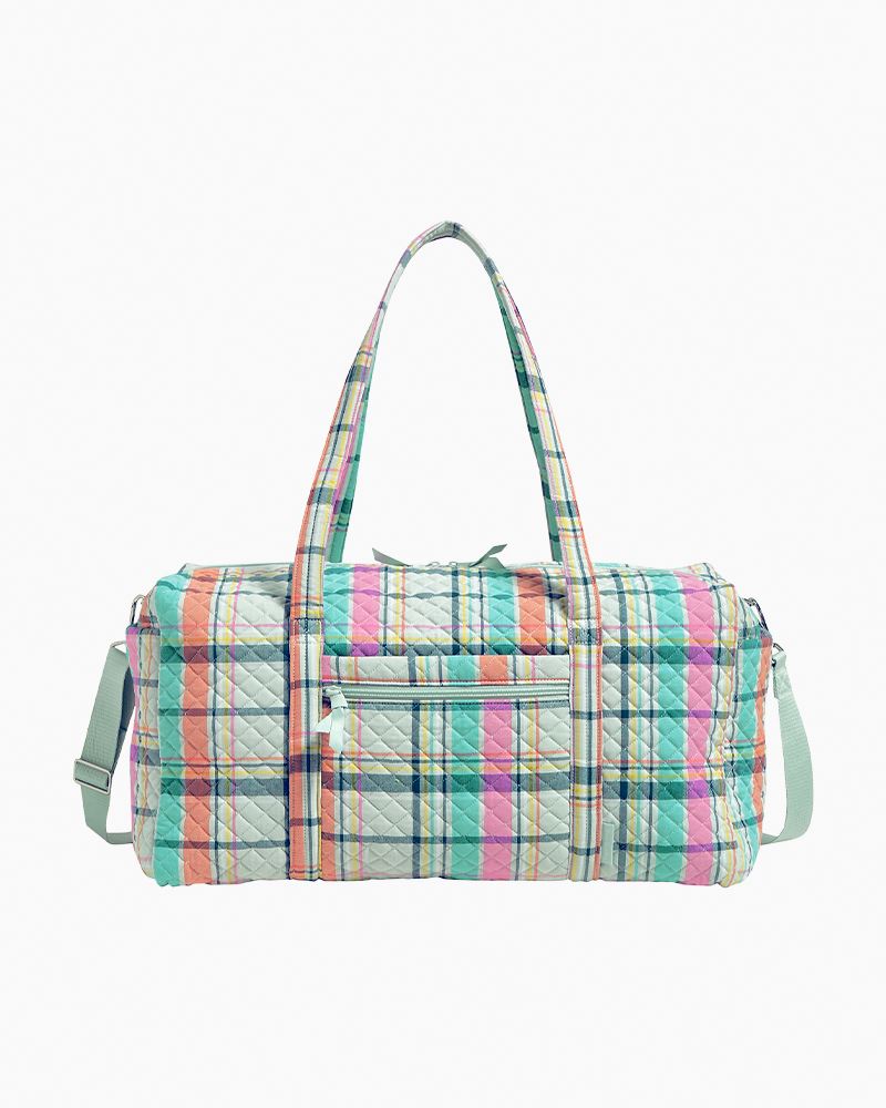 Vera Bradley Pastel deals Plaid Tote Bag