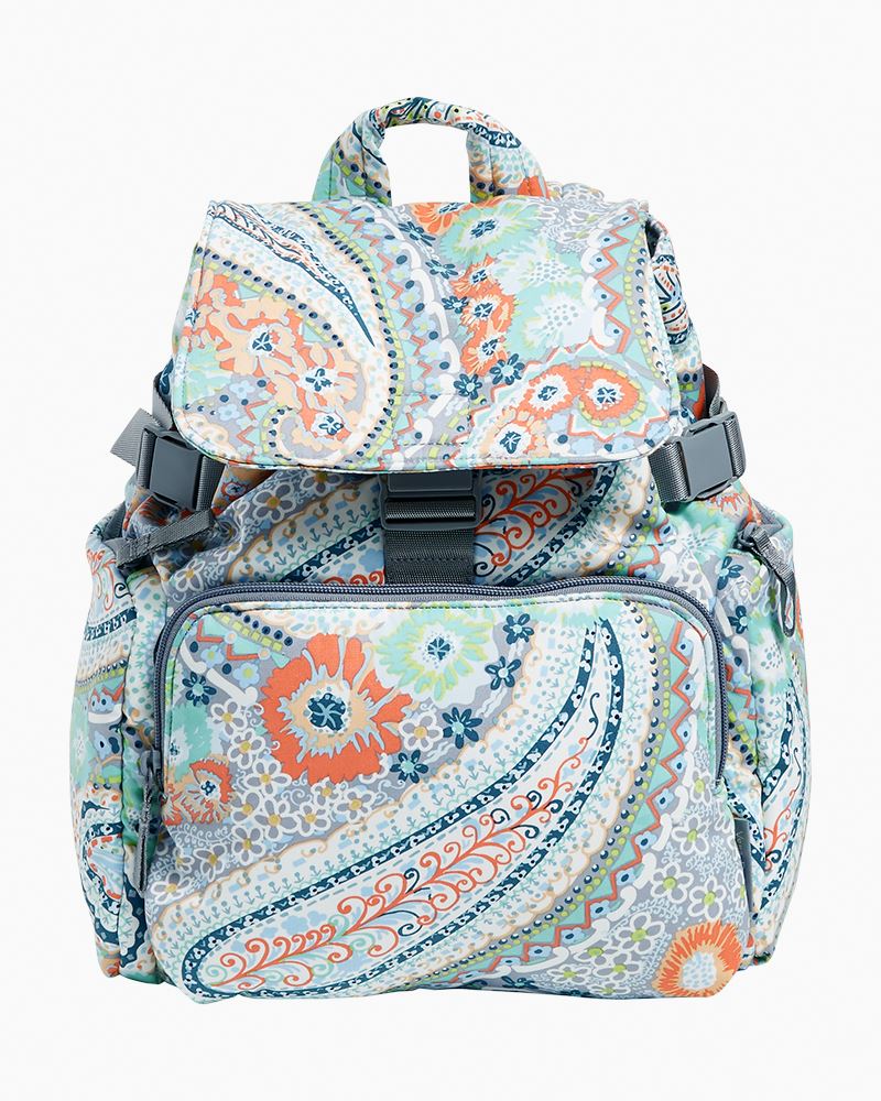 Vera Bradley Utility Backpack in Citrus Paisley | The Paper Store