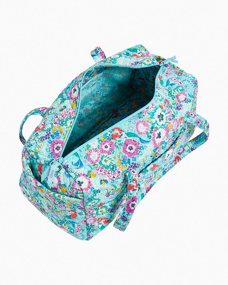 Good Vera Bradley Disney Little Mermaid Ariel Duffel Bag Duffle Travel bag New #2