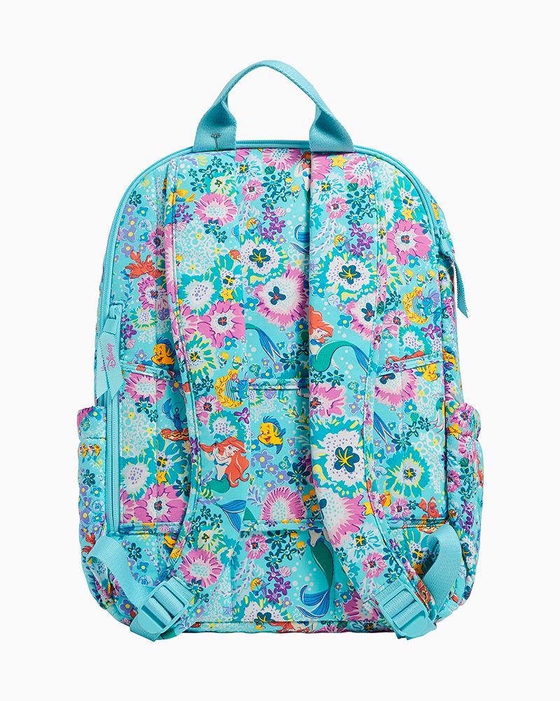 New high quality Vera Bradley Disney Little Mermaid Ariel Floral Campus Backpack Bag