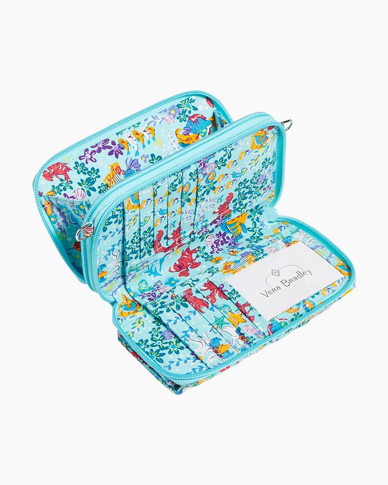 Vera Bradley THE LITTLE MERMAID RFID store All in One Crossbody Bag.