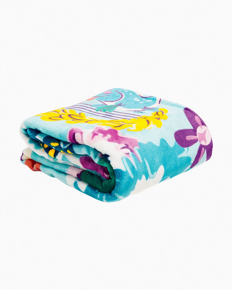 Vera Bradley Disney Plush Throw Blanket in Ariel Floral | The Paper