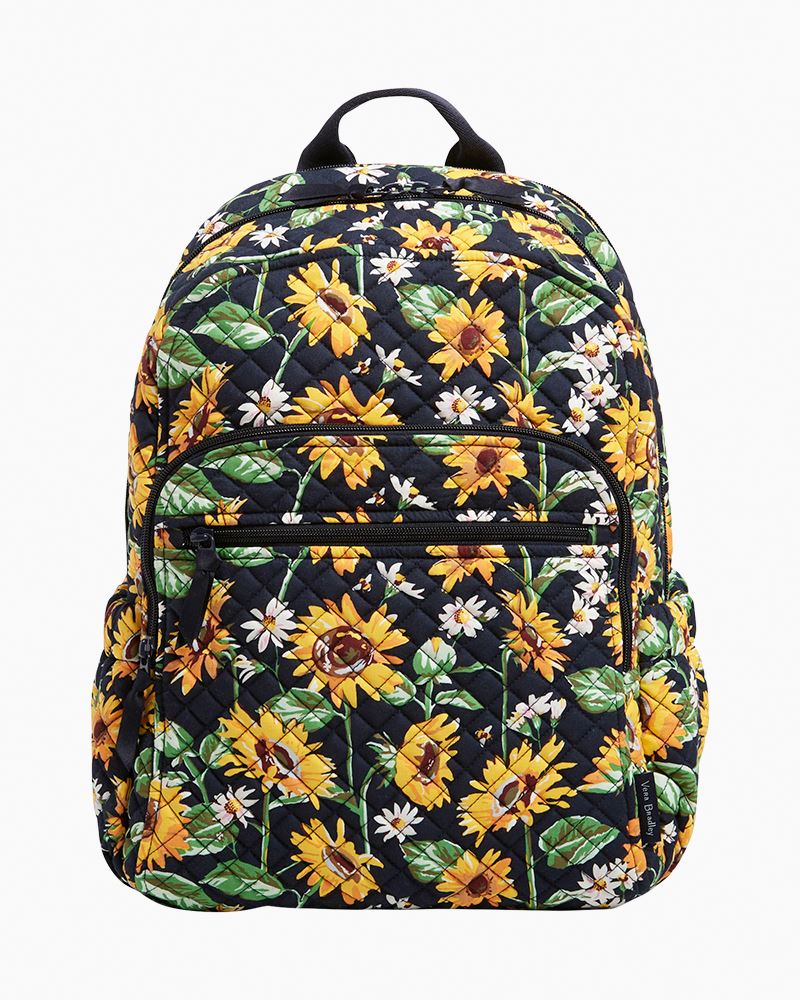 Vera Bradley Iconic Campus Tech Backpack Sunflower buy Floral & Lunch Bunch Bag NWT