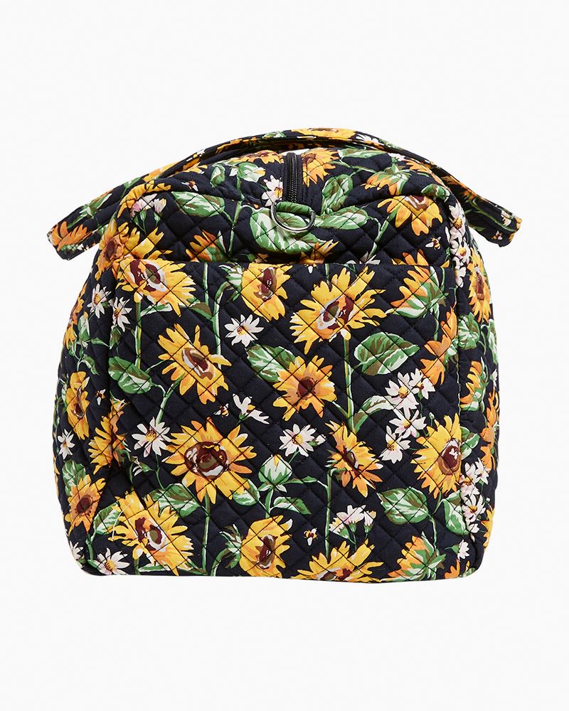 Vera Bradley Women's XL Foldable Rolling Duffel Bag Sunflower Sky