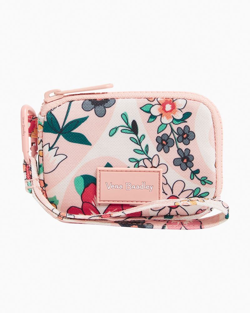 Vera Bradley RFID Riley Compact Wallet in Rosa Floral