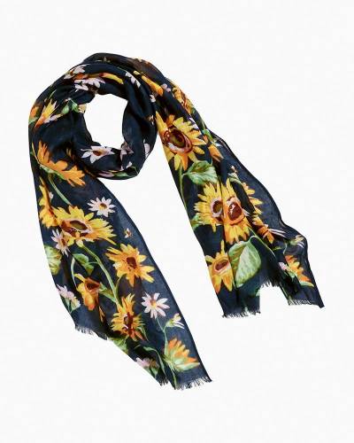 Vera Bradley Soft Fringe Scarf in Sunflowers | The Paper Store