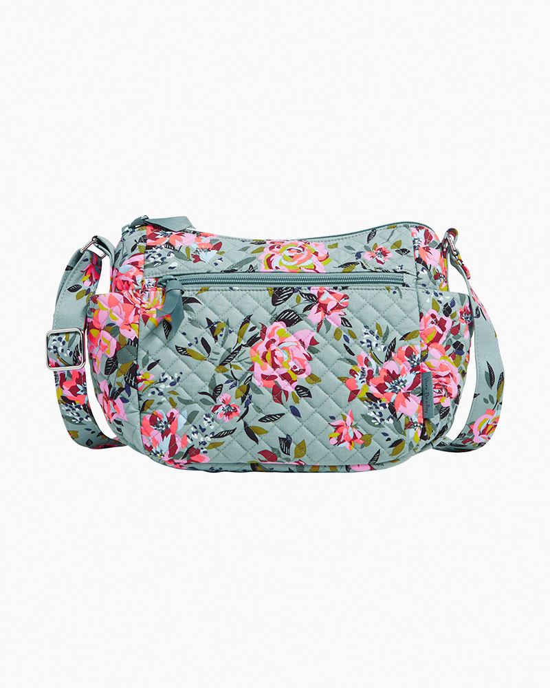 On the Go Crossbody, Vera Bradley Rosy Outlook Pattern