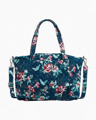 Vera Bradley Women's Cotton Carson Shoulder Bag Crossbody Purse, Citrus  Paisley - Recycled Cotton, One Size: Handbags