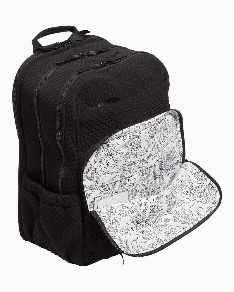 Vera Bradley XL Campus Backpack in Black The Paper Store