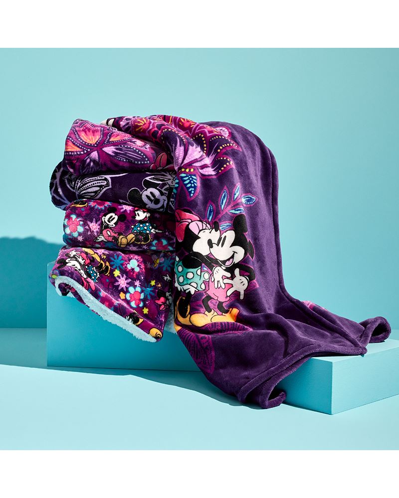 Vera Bradley Disney Plush Throw Blanket in Mickey & Minnie's