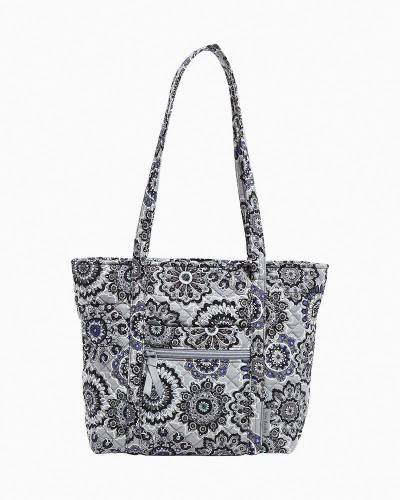Vera Bradley Women's Cotton Small Vera Tote Bag Handbag, Embroidered Bloom  Boom Navy, One Size : : Clothing, Shoes & Accessories