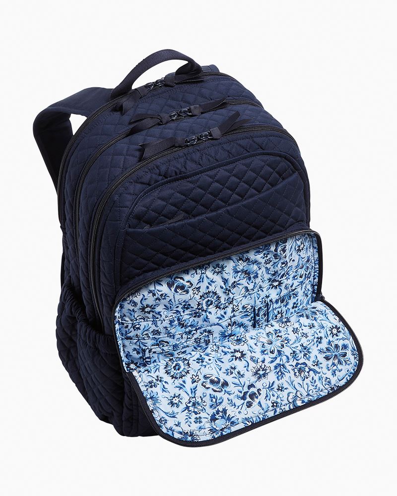 Vera Bradley XL Campus Backpack in Classic Navy The Paper Store