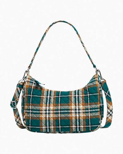 Vera Bradley Triple Compartment Crossbody Bag in Orchard Plaid