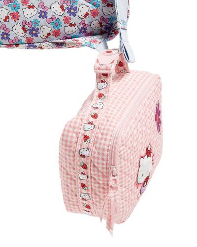 Lay Flat Lunch Box in Hello Kitty Gingham