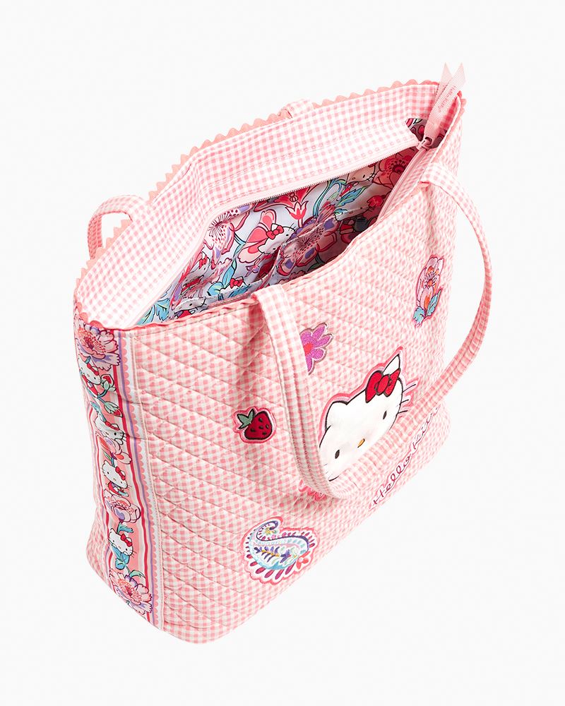 Vera Bradley Iconic Small Hello Kitty Bows Vera Tote Bag