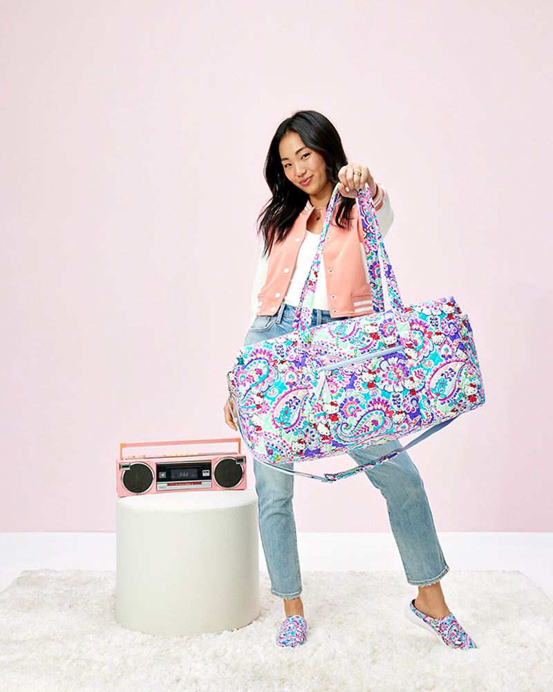 Vera Bradley Large Travel Duffel Bag in Hello Kitty Paisley | The Paper  Store