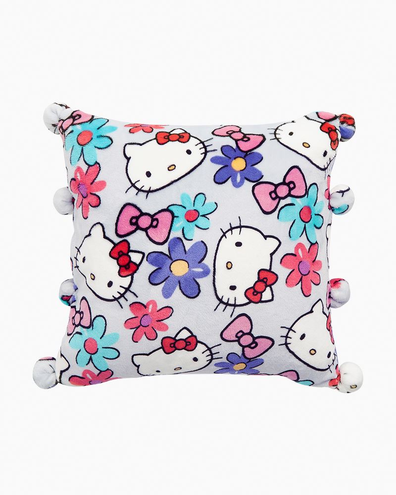 Vera Bradley Hello Kitty Whimsy Pom-Pom Pillow in Hello Kitty Bows