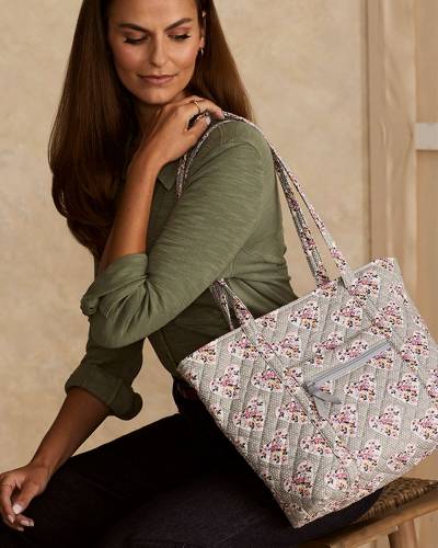 Vera Bradley Rose Quartz Small Vera Icon Tote Bag