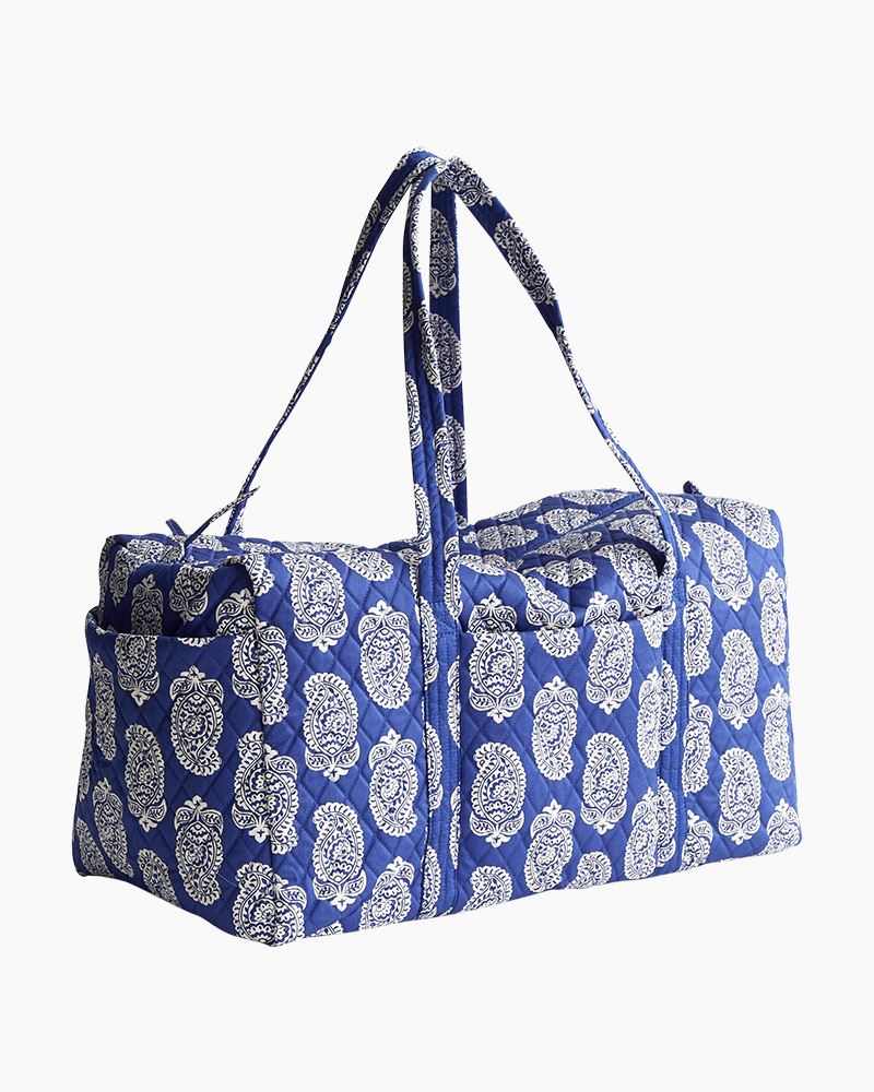 Vera Bradley Twilight Paisley Large Duffel - top Weekend Bag NWT