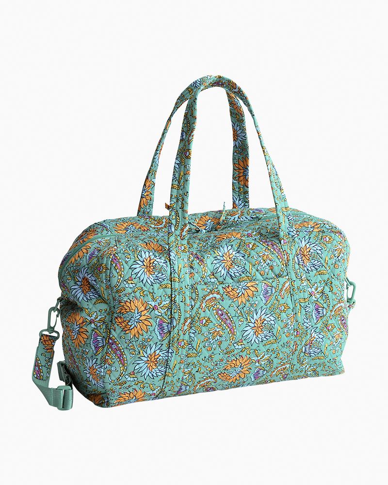 VERA BRADLEY Gray Coastal Paradise Patterned sale Weekender Travel Bag - EXCELLENT